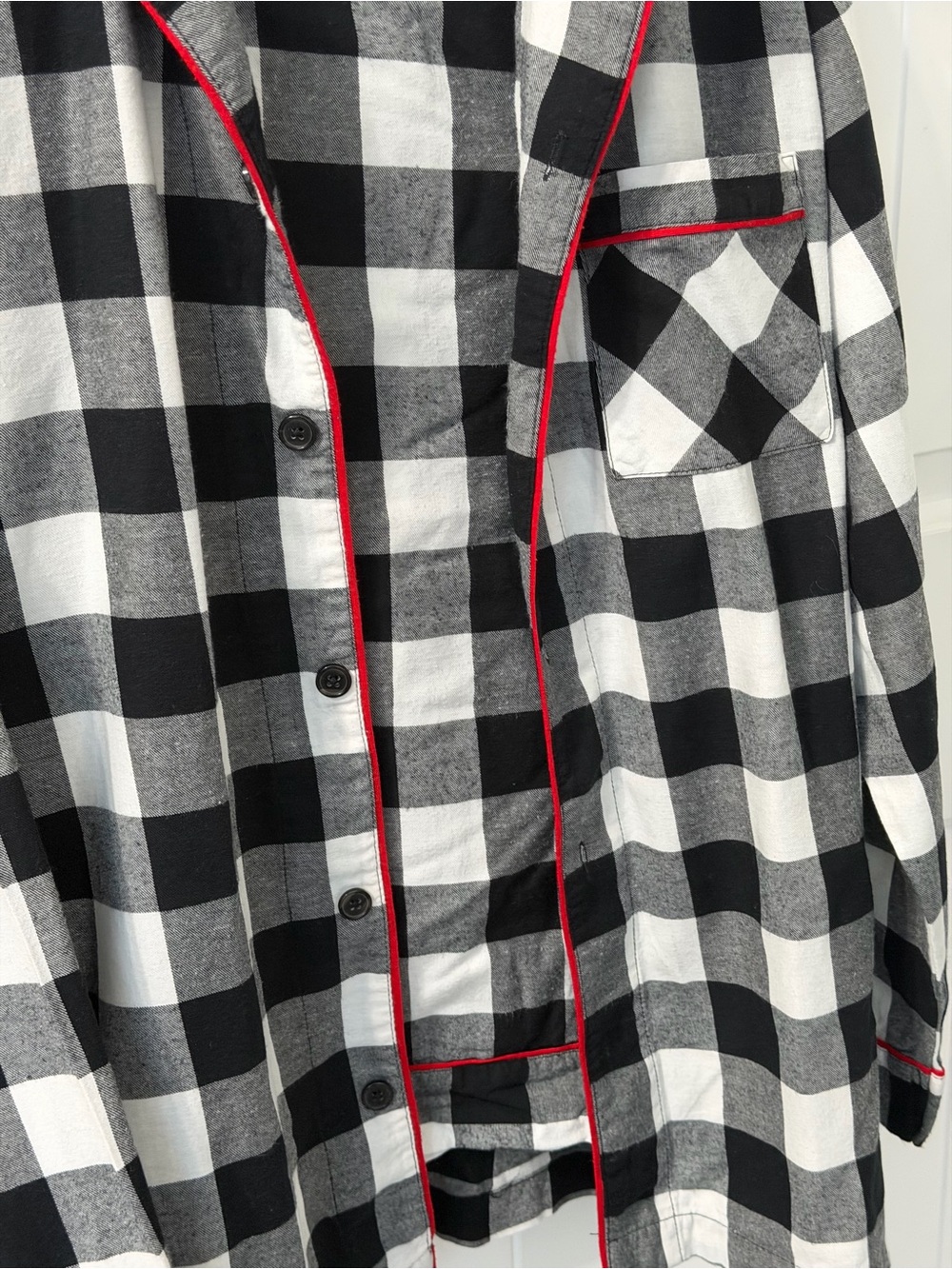 Black & White Checkered Men’s pajama set - Picture 2 of 6
